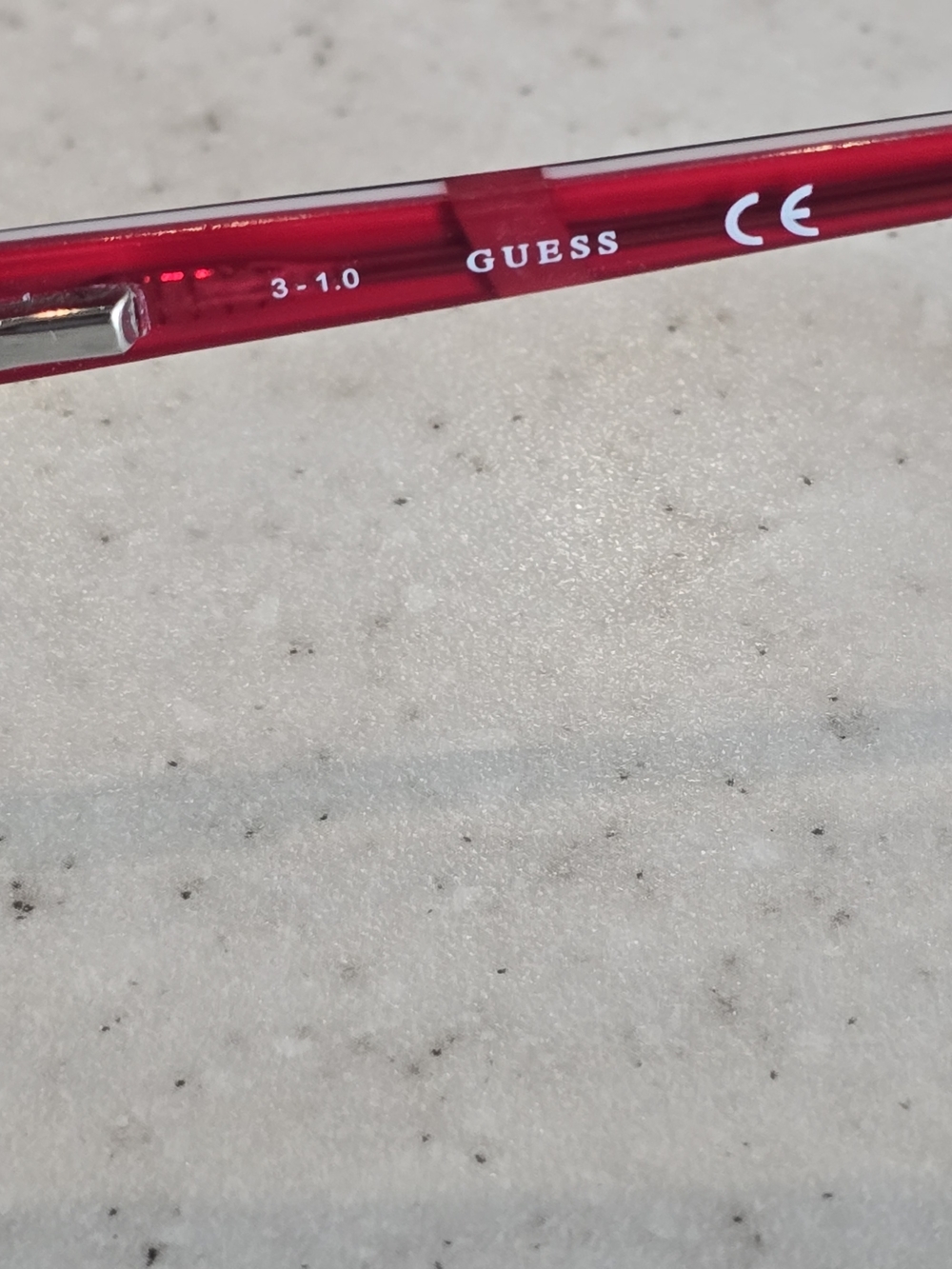 Guess GU9180-3 Eyeglass Frames Black Red 49-17-130 Rectangular Frames Only - Picture 5 of 6